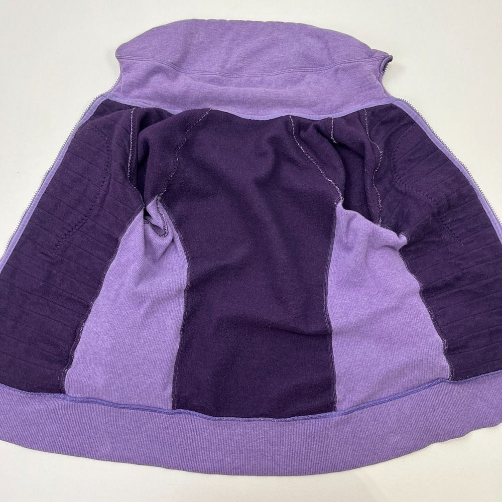 Lululemon Calm & Cozy Jacket "Scuba Cuddle Up"  Womens 6 Purple Sweatshirt - Picture 10 of 14